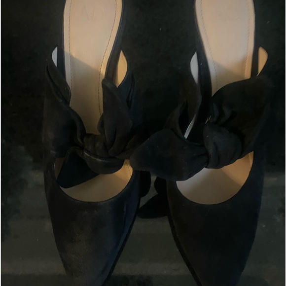 A.D & Daughters suede 3 inches heels mules. - Picture 1 of 4